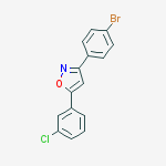 Isoxazole, 3-(4-bromophenyl)-5-(3-chlorophenyl)-