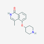 1(2H)-Isoquinolinone, 4-methyl-5-(4-piperidinyloxy)-
