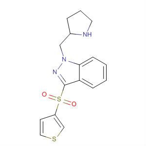 1H-Indazole, 1-(2-pyrrolidinylmethyl)-3-(3-thienylsulfonyl)-