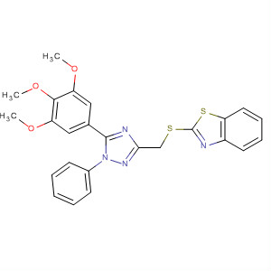 Benzothiazole,2-[[[1-phenyl-5-(3,4,5-trimethoxyphenyl)-1H-1,2,4-triazol-3-yl]methyl]thio]-