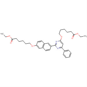 Hexanoic acid,6-[[2-[6-[(6-ethoxy-6-oxohexyl)oxy]-2-naphthalenyl]-6-phenyl-4-pyrimidinyl]oxy]-, ethyl ester