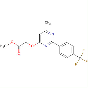 Acetic acid, [[6-methyl-2-[4-(trifluoromethyl)phenyl]-4-pyrimidinyl]oxy]-,methyl ester