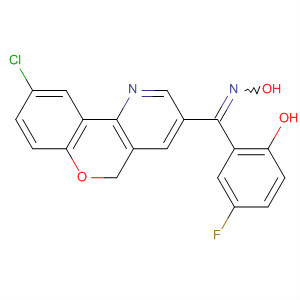 Methanone,(9-chloro-5H-[1]benzopyrano[4,3-b]pyridin-3-yl)(5-fluoro-2-hydroxyphenyl)-, oxime