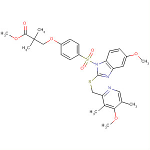 Propanoic acid,3-[4-[[5-methoxy-2-[[(4-methoxy-3,5-dimethyl-2-pyridinyl)methyl]thio]-1H-benzimidazol-1-yl]sulfonyl]phenoxy]-2,2-dimethyl-, methyl ester