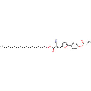 2-Propenoic acid,2-cyano-3-[5-[4-[(1-oxo-2-propenyl)oxy]phenyl]-2-furanyl]-, hexadecylester