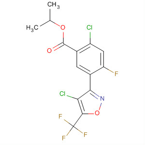 Benzoic acid,2-chloro-5-[4-chloro-5-(trifluoromethyl)-3-isoxazolyl]-4-fluoro-,1-methylethyl ester