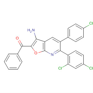 Methanone,[3-amino-5-(4-chlorophenyl)-6-(2,4-dichlorophenyl)furo[2,3-b]pyridin-2-yl]phenyl-
