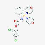 N-(CYCLOHEXYL-DIMORPHOLIN-4-YL-PHOSPHORANYLIDENE)-2-(2,4-DICHLOROPHENOXY)ACETAMIDE