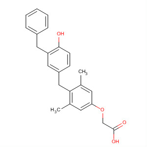 Acetic acid,[4-[[4-hydroxy-3-(phenylmethyl)phenyl]methyl]-3,5-dimethylphenoxy]-
