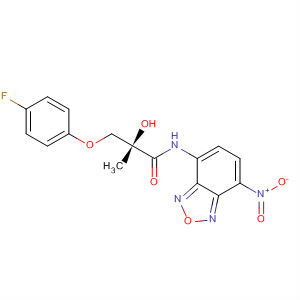 Propanamide,3-(4-fluorophenoxy)-2-hydroxy-2-methyl-N-(7-nitro-2,1,3-benzoxadiazol-4-yl)-, (2S)-