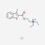 Diethyl-[2-(3-methyl-1-benzofuran-2-carbonyl)oxyethyl]azanium;chloride