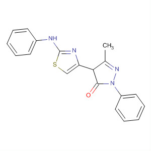 3H-Pyrazol-3-one,2,4-dihydro-5-methyl-2-phenyl-4-[2-(phenylamino)-4-thiazolyl]-