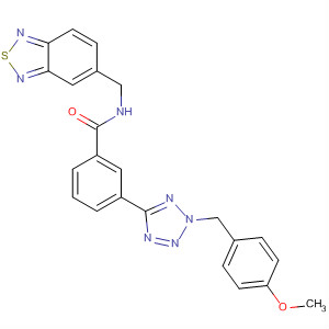 Benzamide,N-(2,1,3-benzothiadiazol-5-ylmethyl)-3-[2-[(4-methoxyphenyl)methyl]-2H-tetrazol-5-yl]-