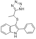 2-Phenyl-3-[1-(1H-tetrazol-5-yl)ethylthio]-1H-indole