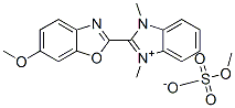 2-(6-methoxybenzoxazol-2-yl)-1,3-dimethyl-1H-benzimidazolium methyl sulphate