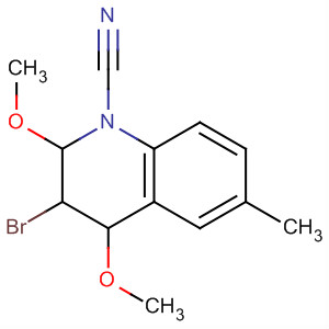 1(2H)-Quinolinecarbonitrile,3-bromo-3,4-dihydro-2,4-dimethoxy-6-methyl-
