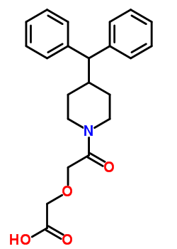 {2-[4-(diphenylmethyl)piperidin-1-yl]-2-oxoethoxy}acetic acid