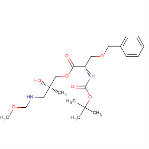 L-Serine, N-[(1,1-dimethylethoxy)carbonyl]-O-(phenylmethyl)-,(2R)-2-hydroxy-3-(methoxymethylamino)-2-methylpropyl ester