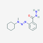 2-[[cyclohexyl(methyl)amino]diazenyl]benzohydrazide