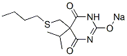 5-(Butylthiomethyl)-5-isopropyl-2-sodiooxy-4,6(1H,5H)-pyrimidinedione