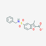 5-(benzylsulfamoyl)-3-methyl-1-benzofuran-2-carboxylate