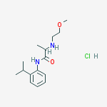 2-(2-methoxyethylamino)-n-(2-propan-2-ylphenyl)propanamide;hydrochloride