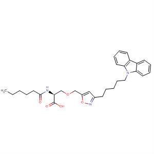 L-Serine,O-[[3-[5-(9H-carbazol-9-yl)pentyl]-5-isoxazolyl]methyl]-N-(1-oxohexyl)-