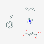 2-Butenedioic acid (E)-, polymer with 1,3-butadiene and ethenylbenzene, ammonium salt