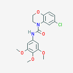6-chloro-n-(3,4,5-trimethoxyphenyl)-2,3-dihydro-1,4-benzoxazine-4-carboxamide