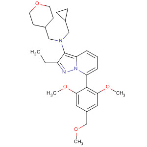 Pyrazolo[1,5-a]pyridin-3-amine,N-(cyclopropylmethyl)-7-[2,6-dimethoxy-4-(methoxymethyl)phenyl]-2-ethyl-N-[(tetrahydro-2H-pyran-4-yl)methyl]-