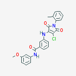 3-{[4-chloro-1-(2-methylphenyl)-2,5-dioxo-2,5-dihydro-1H-pyrrol-3-yl]amino}-N-(3-methoxyphenyl)benzamide