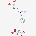 4-{2-[(2-phenylethyl)(prop-2-en-1-yl)amino]ethyl}benzene-1,2-diol (2E)-but-2-enedioate (salt)