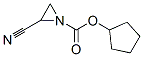 1-AZIRIDINECARBOXYLIC ACID 2-CYANO-,CYCLOPENTYL ESTER