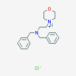 4-[2-(dibenzylamino)ethyl]morpholin-4-ium chloride