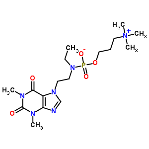3-(((ETHYL(2-(1,2,3,6-TETRAHYDRO-1,3-DIMETHYL-2,6-DIOXO-7H-PURIN-7-YL)ETHYL) AMINO)HYDROXYPHOSPHINYL)OXY)-N,N,N-TRIMETHYL-1-PROPANAMINIUM HYDROXIDE,INNER SALT