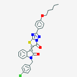 1-(4-chlorobenzyl)-3-{6-oxo-2-[4-(pentyloxy)phenyl][1,3]thiazolo[3,2-b][1,2,4]triazol-5(6H)-ylidene}-1,3-dihydro-2H-indol-2-one