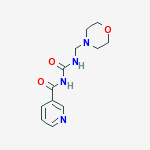 N-[(morpholin-4-ylmethyl)carbamoyl]pyridine-3-carboxamide