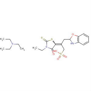 3(2H)-Benzoxazolepropanesulfonic acid,2-(3-ethyl-4-oxo-2-thioxo-5-thiazolidinylidene)-, compd. withN,N-diethylethanamine (1:1)