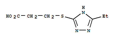 Propanoic acid,3-[(3-ethyl-1H-1,2,4-triazol-5-yl)thio]-