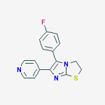 IMIDAZO[2,1-B]THIAZOLE, 5-(4-FLUOROPHENYL)-2,3-DIHYDRO-6-(4-PYRIDINYL)-