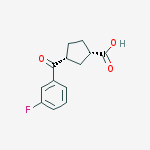 CIS-3-(3-FLUOROBENZOYL)CYCLOPENTANE-1-CARBOXYLIC ACID