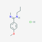 4-methoxy-n'-methyl-n-propylbenzenecarboximidamide;hydrochloride