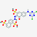2-[[6-[(4,6-dichloro-1,3,5-triazin-2-yl)methylamino]-1-hydroxy-3-sulpho-2-naphthyl]azo]naphthalene-1,5-disulphonic acid