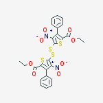 diethyl 5,5'-disulfanediylbis(4-nitro-3-phenylthiophene-2-carboxylate)