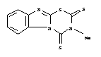 2H-1,3,5-Thiadiazino[3,2-a]benzimidazol-2,4(3H)-dithione, 3-methyl-
