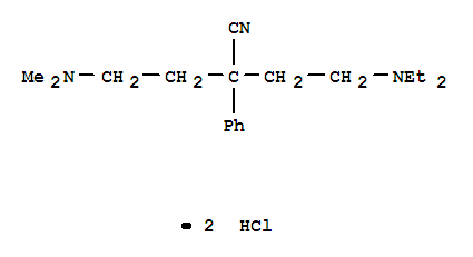 4-(diethylamino)-2-[2-(dimethylamino)ethyl]-2-phenylbutanenitrile