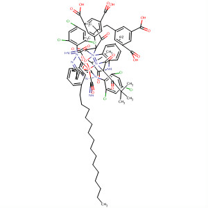 1,3-Benzenedicarboxylic acid,5,5'-[[4-[[1-oxo-2-(3-pentadecylphenoxy)butyl]amino]-1,3-phenylene]bis[carbonylimino[1-(2,4,6-trichlorophenyl)-1H-pyrazole-3,5-diyl]oxy[2-(2,2-dimethyl-1-oxopropyl)-1-oxo-2,1-ethanediyl]imino]]bis-