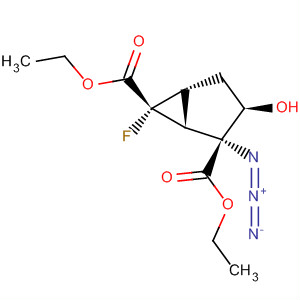 Bicyclo[3.1.0]hexane-2,6-dicarboxylic acid, 2-azido-6-fluoro-3-hydroxy-,diethyl ester, (1R,2R,3R,5R,6R)-