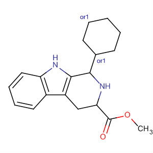1H-Pyrido[3,4-b]indole-3-carboxylic acid,1-cyclohexyl-2,3,4,9-tetrahydro-, methyl ester, (1R,3R)-rel-