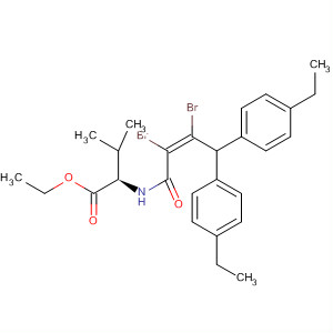 D-Valine, N-[2,3-dibromo-4,4-bis(4-ethylphenyl)-1-oxo-2-butenyl]-, ethylester, (Z)-